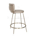 Stainless steel plated with copper minimalist bar stool